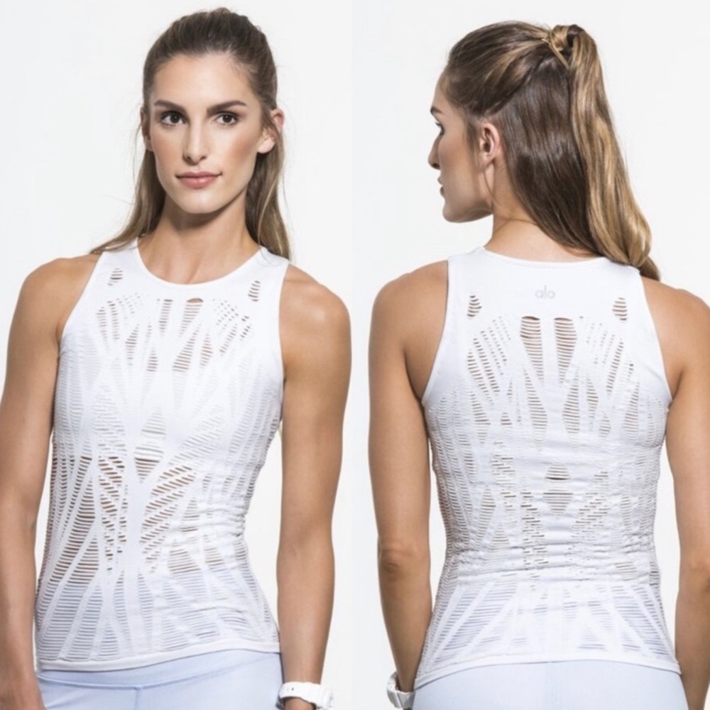 alo Yoga Athletic Cut Out Tank Top